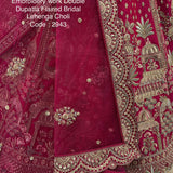 Royal Wedding Embroidered Lehenga