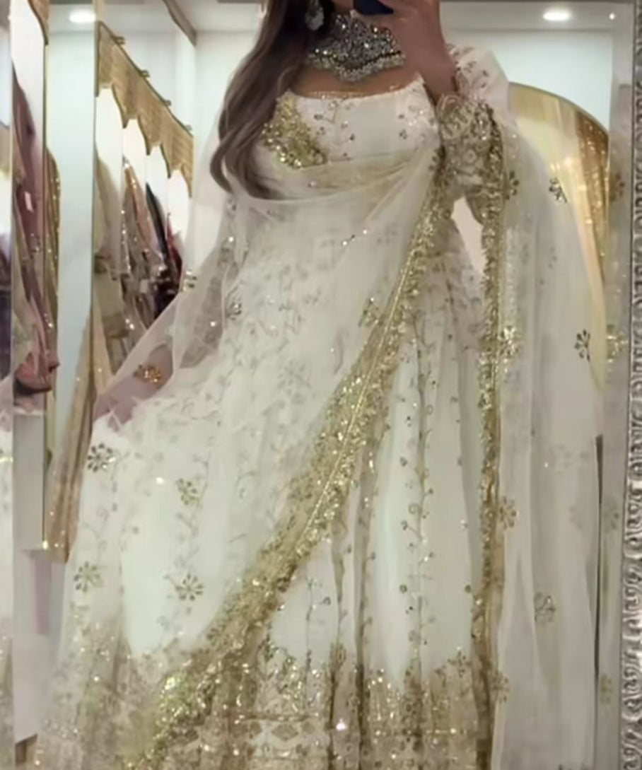 Pakistani Embroidered Anarkali Gown