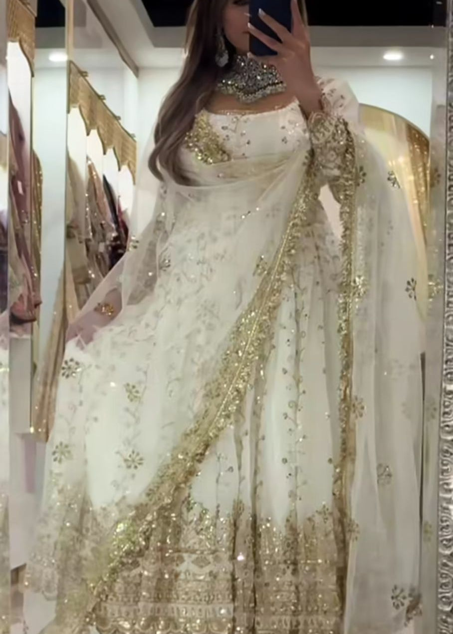Pakistani Embroidered Anarkali Gown
