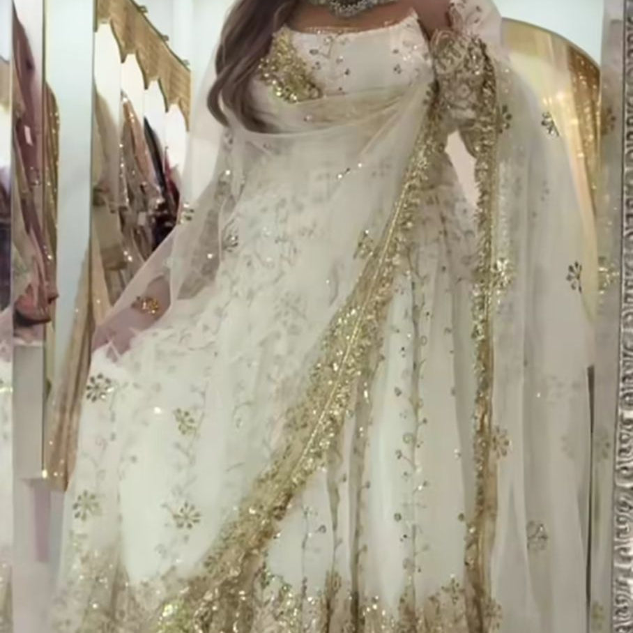 Pakistani Embroidered Anarkali Gown