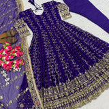 Pakistani Embroidered Anarkali Gown