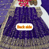 Pakistani Embroidered Anarkali Gown