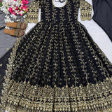 Pakistani Embroidered Anarkali Gown