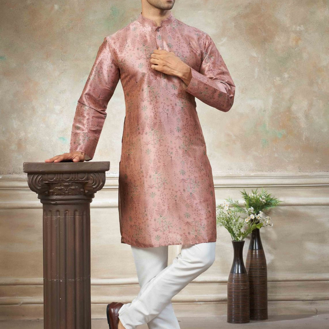 Presenting  new party wear silk kurta