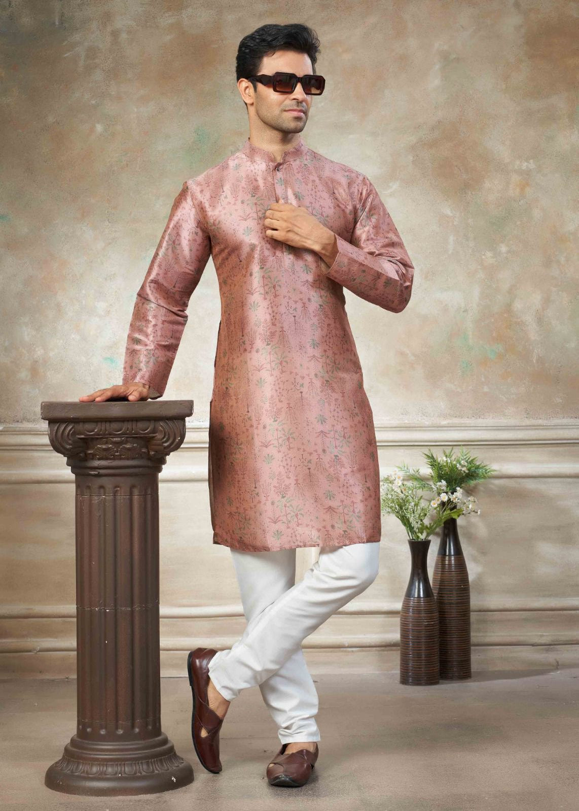 Presenting  new party wear silk kurta