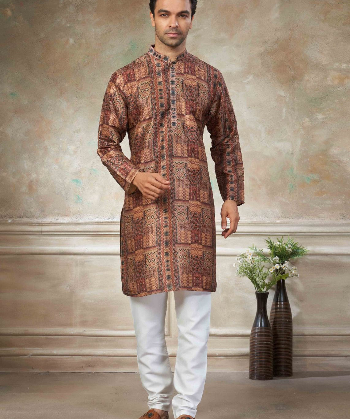 Presenting  new party wear silk kurta