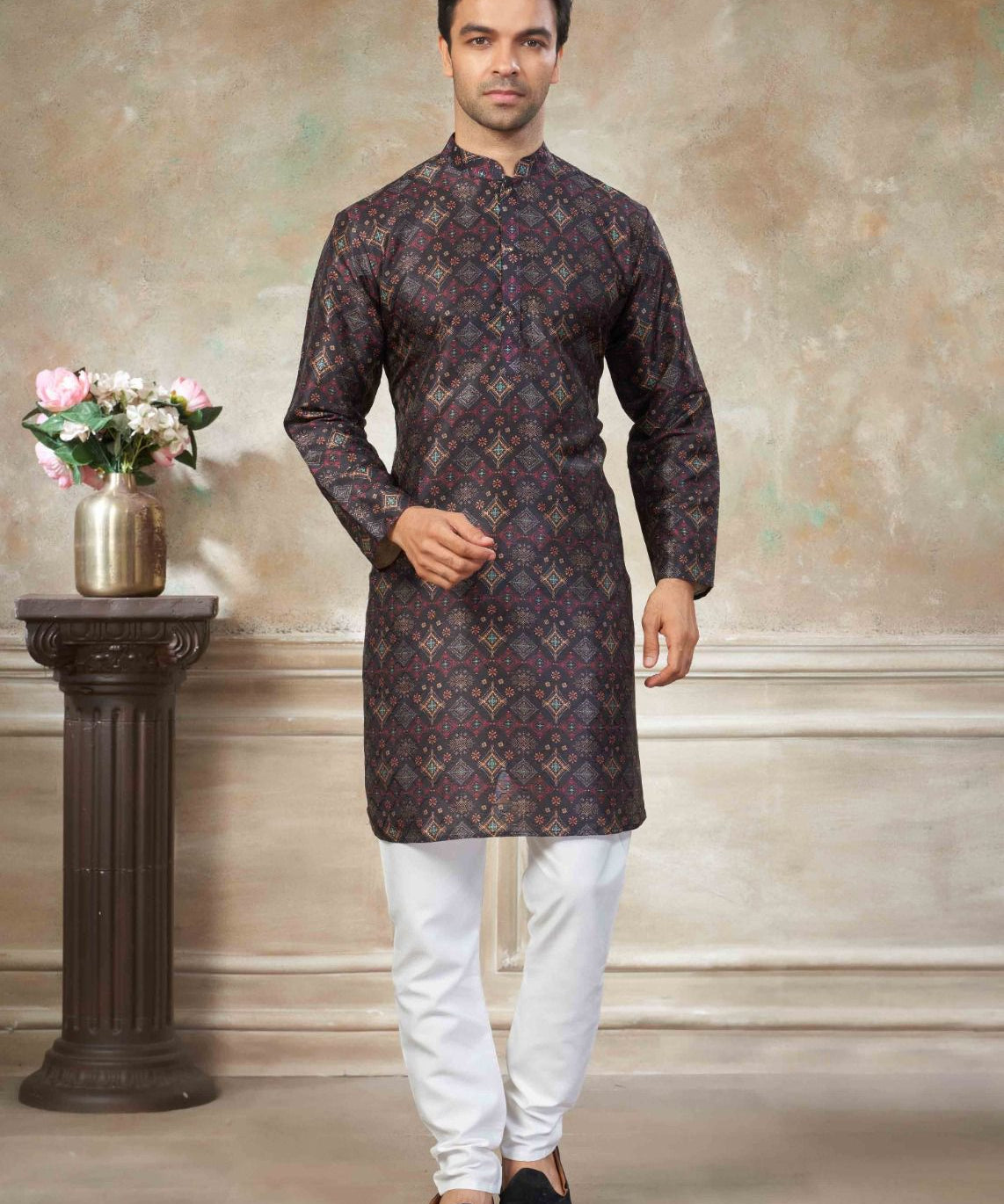 Presenting  new party wear silk kurta