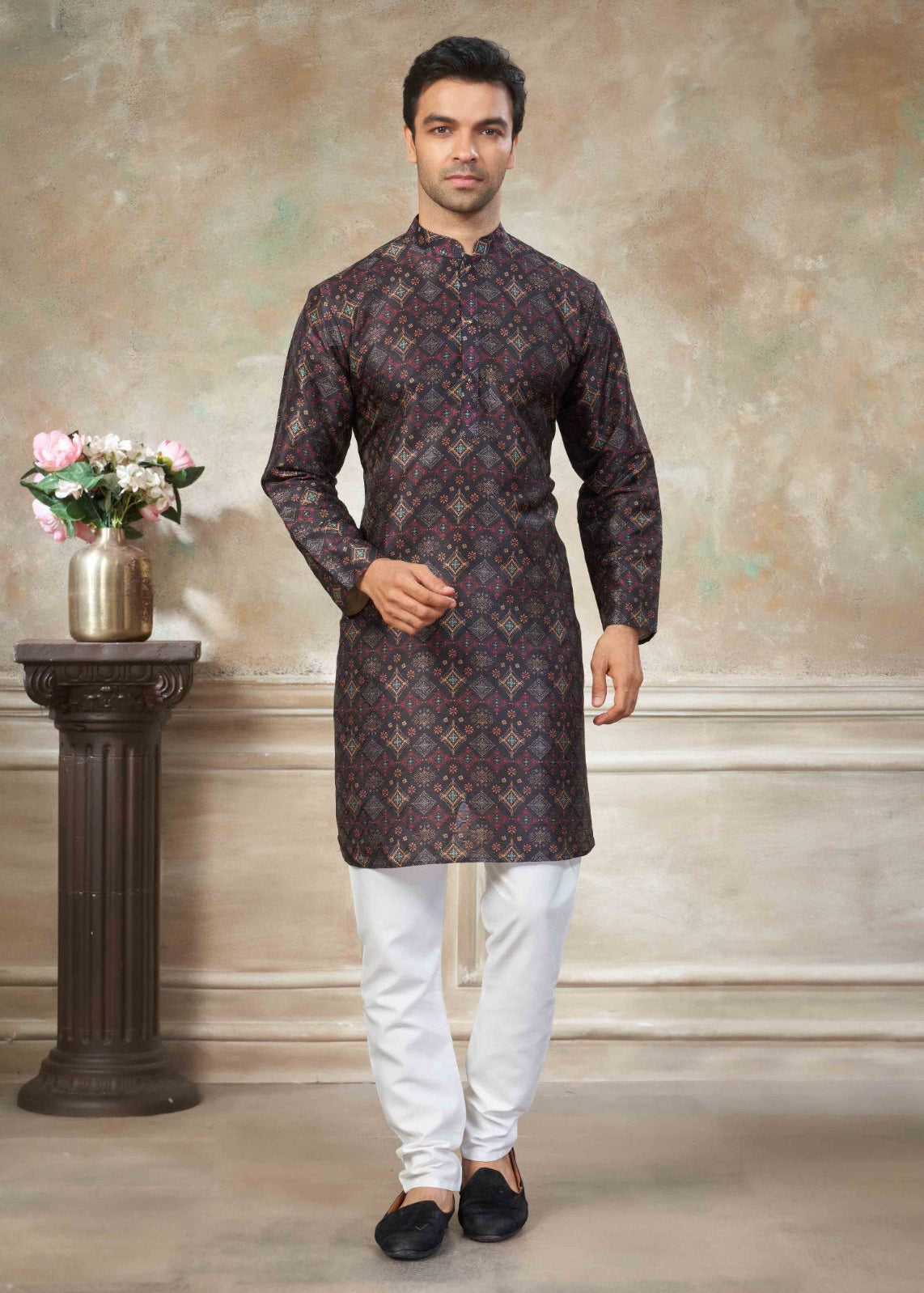 Presenting  new party wear silk kurta