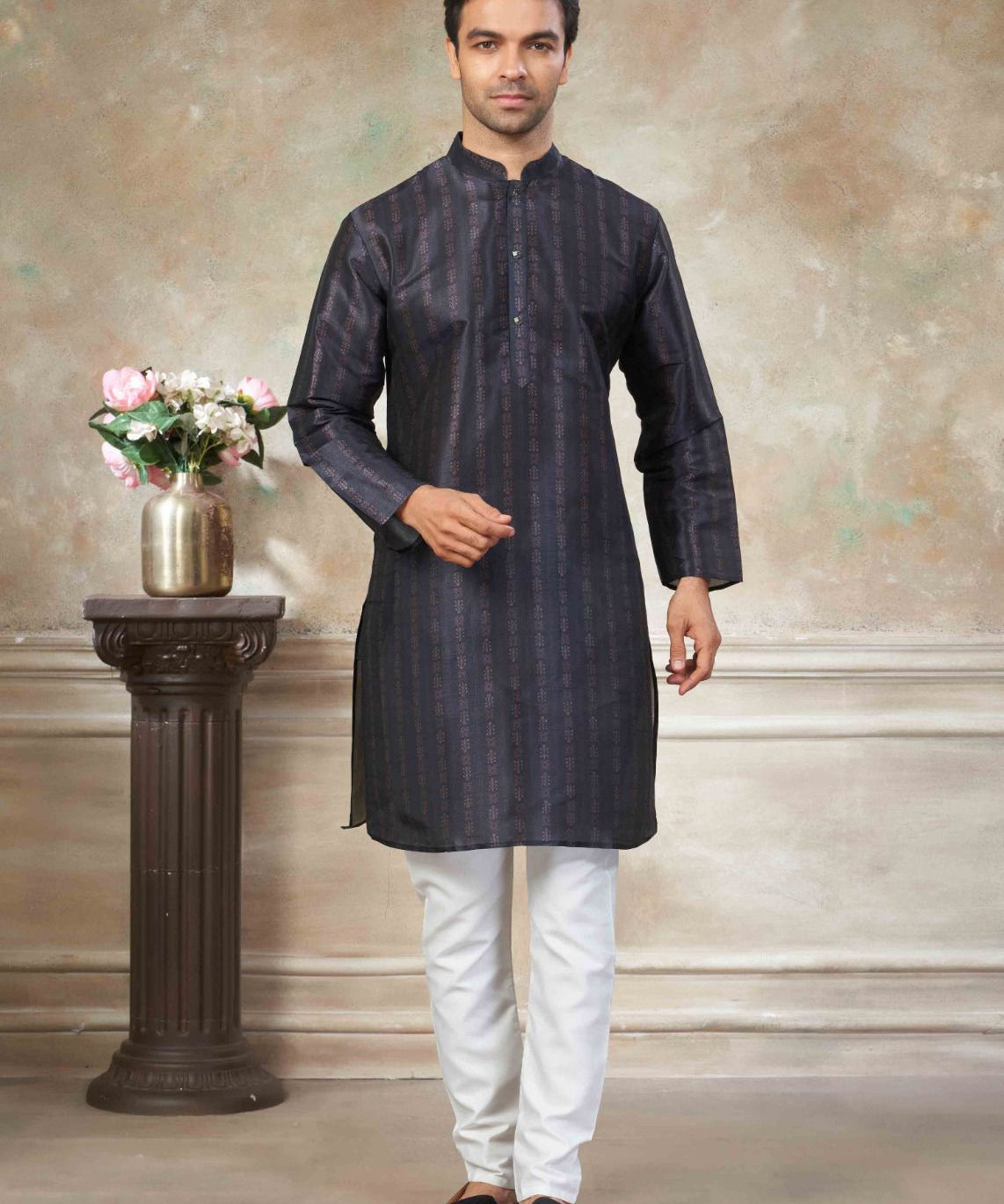 Presenting  new party wear silk kurta