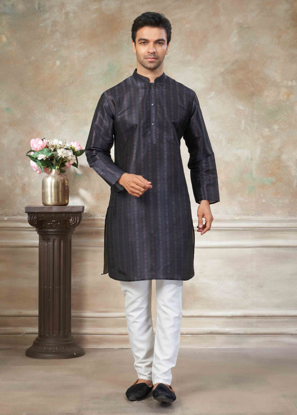 Presenting  new party wear silk kurta