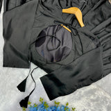 Designer Roman Silk Anarkali Gown