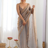 Designer Fendy Satin Silk Saree