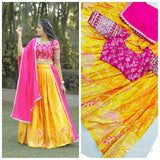 Traditional Leheriya Silk Lehenga Choli