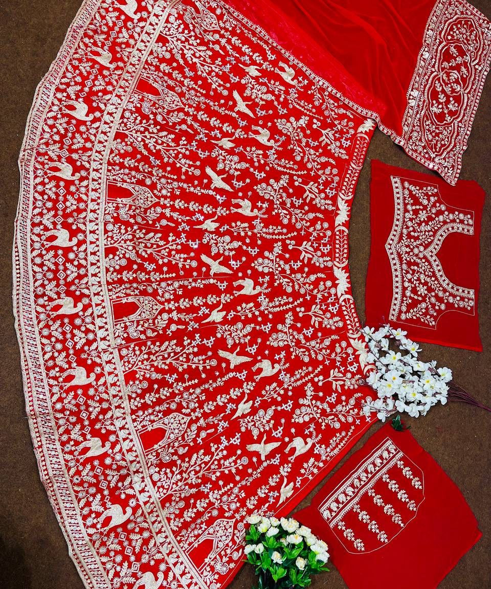 Bridal Wedding Embroidered Lehenga
