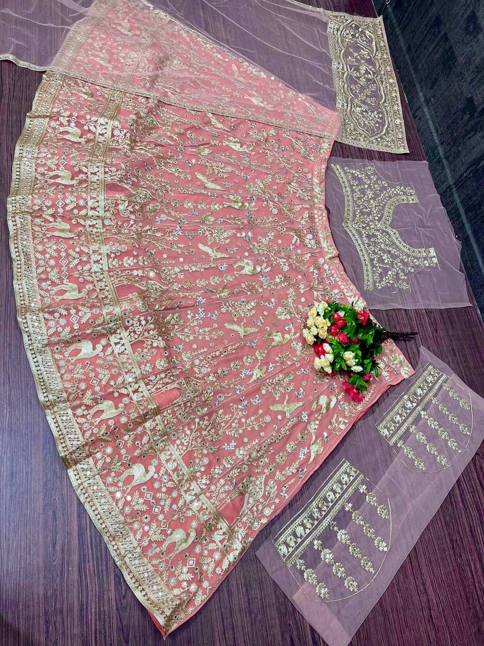 Bridal Wedding Embroidered Lehenga