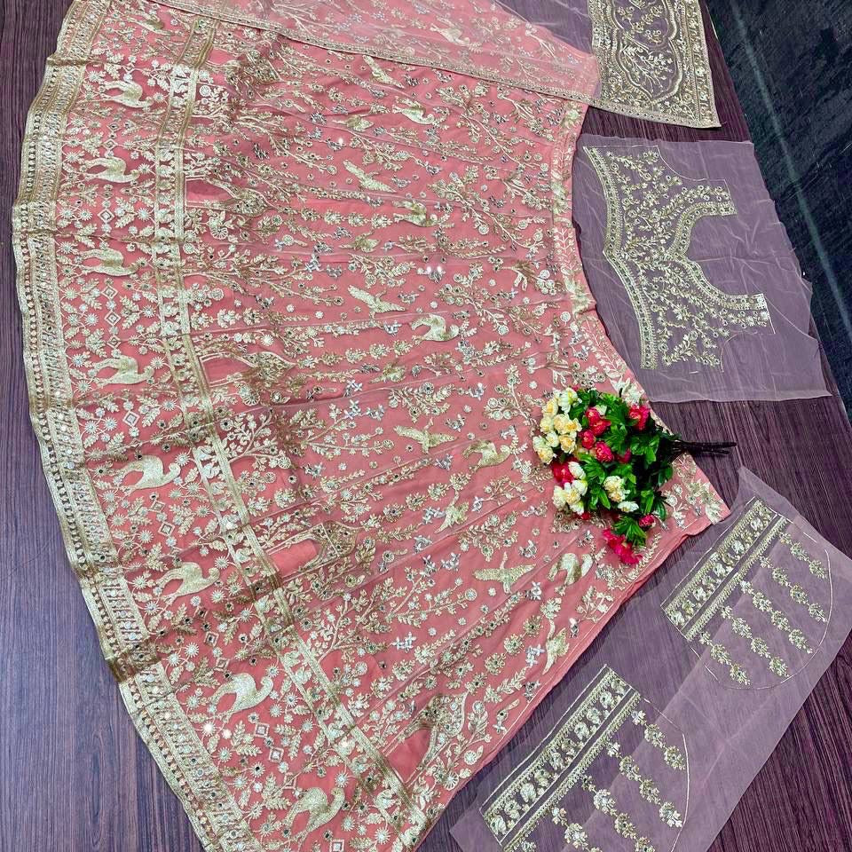 Bridal Wedding Embroidered Lehenga