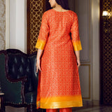 Trendy Bandhej Cotton Straight Suit