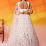 Adorn Net Bridal Wedding Lehenga