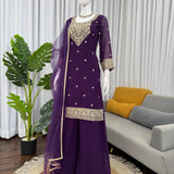 Dashing Georgette Top Plazzo Set