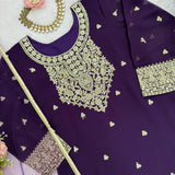 Dashing Georgette Top Plazzo Set