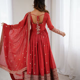 Crunchy Freshlook Anarkali Gown