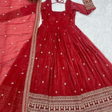Crunchy Freshlook Anarkali Gown