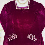 Designer Ethnic Velvet Suit