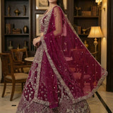 Elegant Bridal Motif Work Lehenga