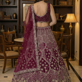 Elegant Bridal Motif Work Lehenga