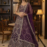 Elegant Bridal Motif Work Lehenga