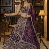Elegant Bridal Motif Work Lehenga