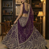 Elegant Bridal Motif Work Lehenga