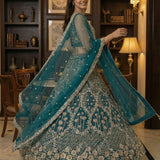 Elegant Bridal Motif Work Lehenga