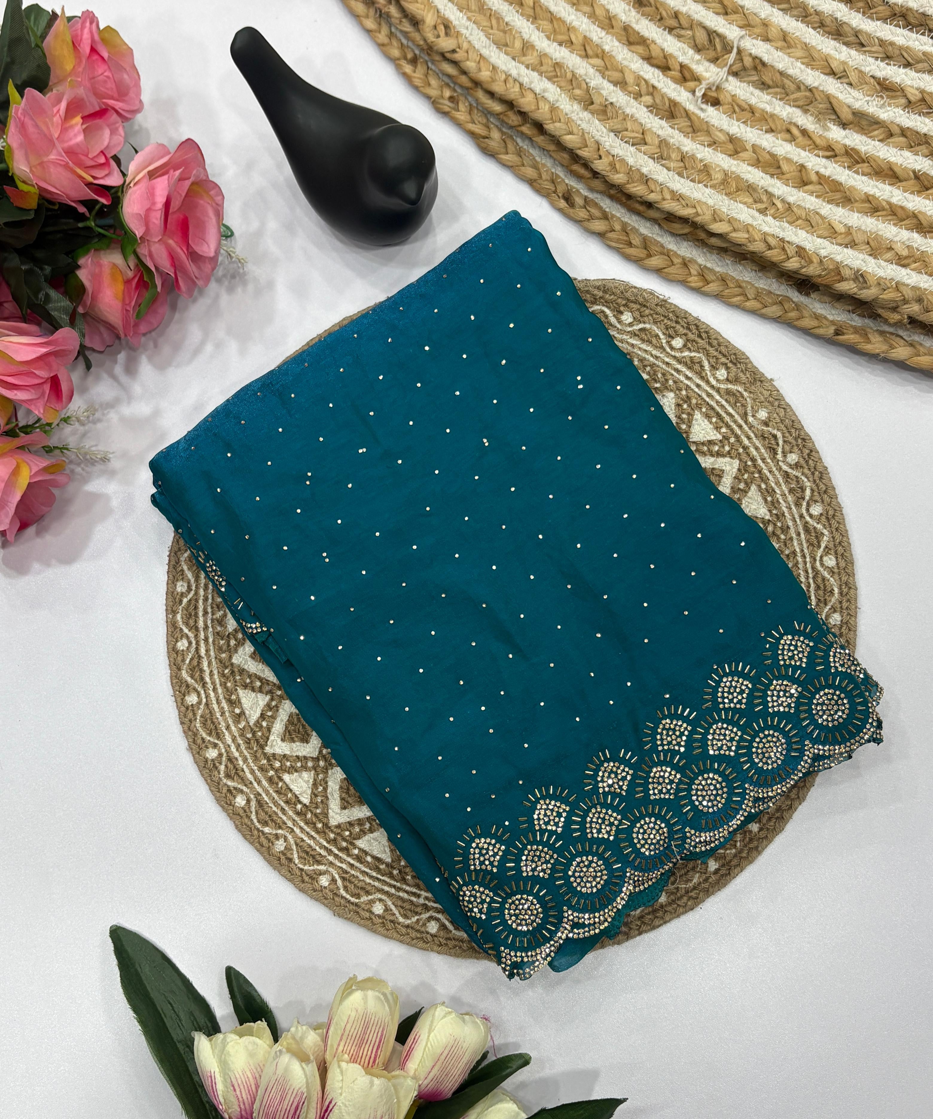 Tamanah Fendy Space Silk Saree