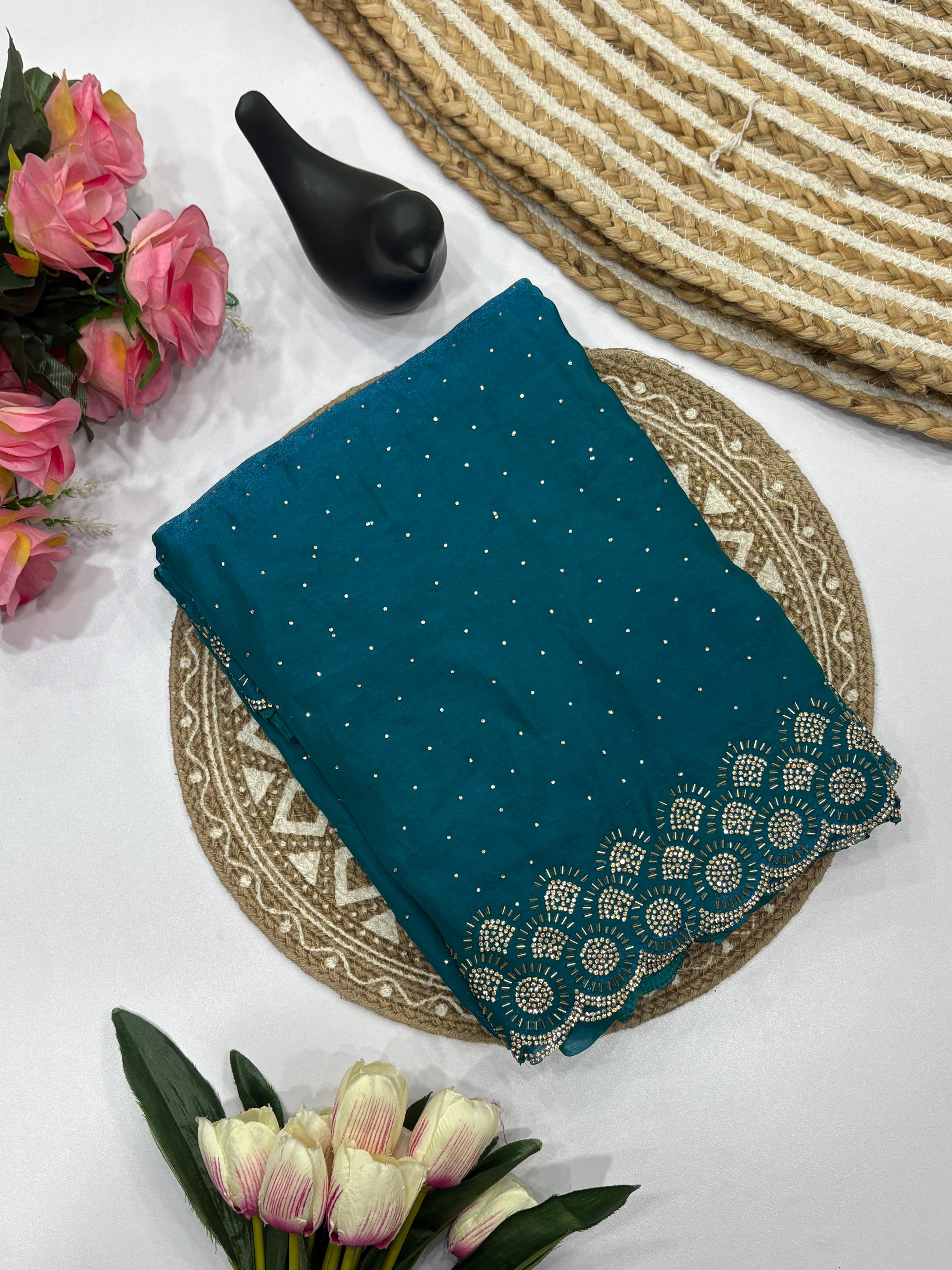 Tamanah Fendy Space Silk Saree