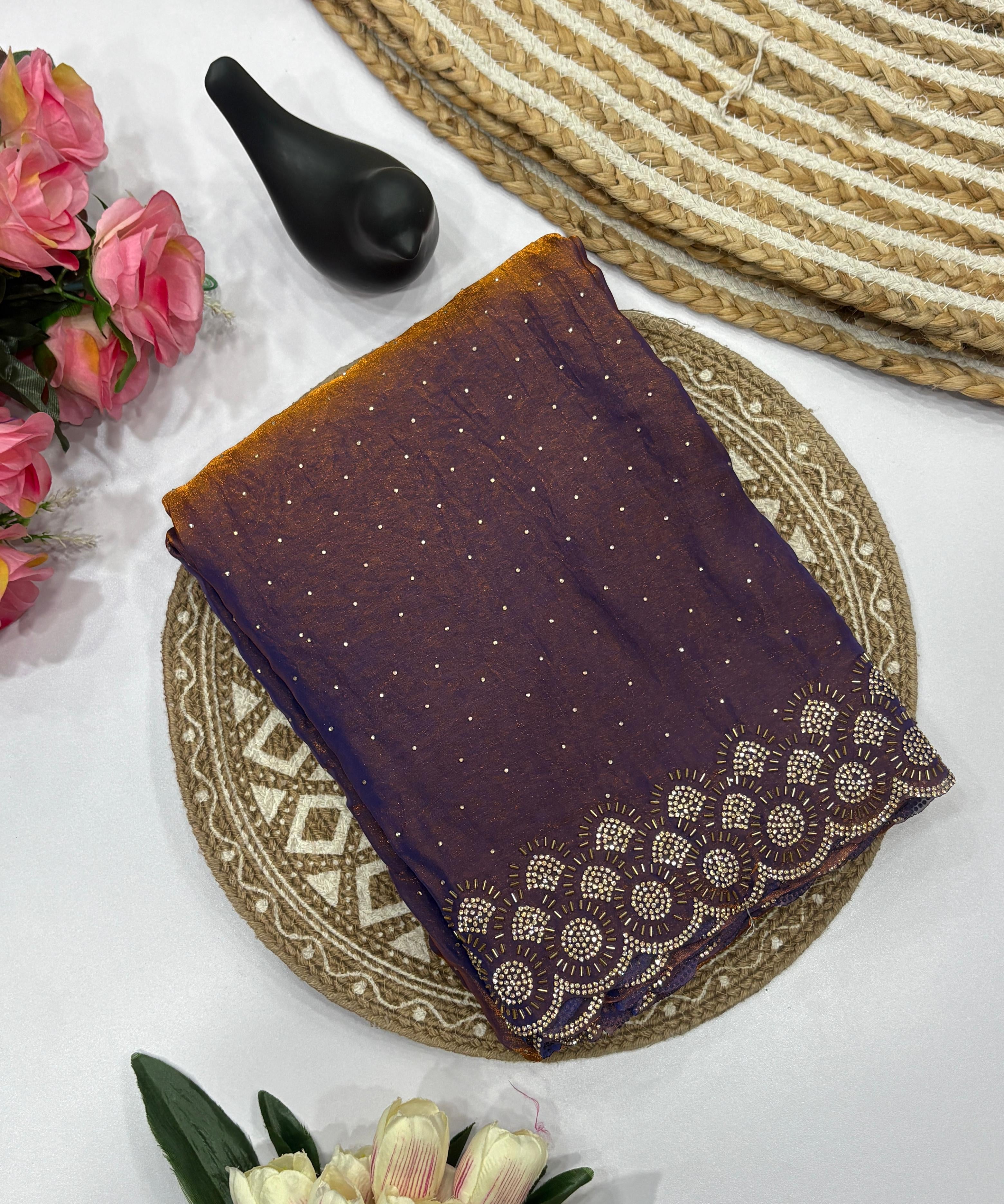 Tamanah Fendy Space Silk Saree