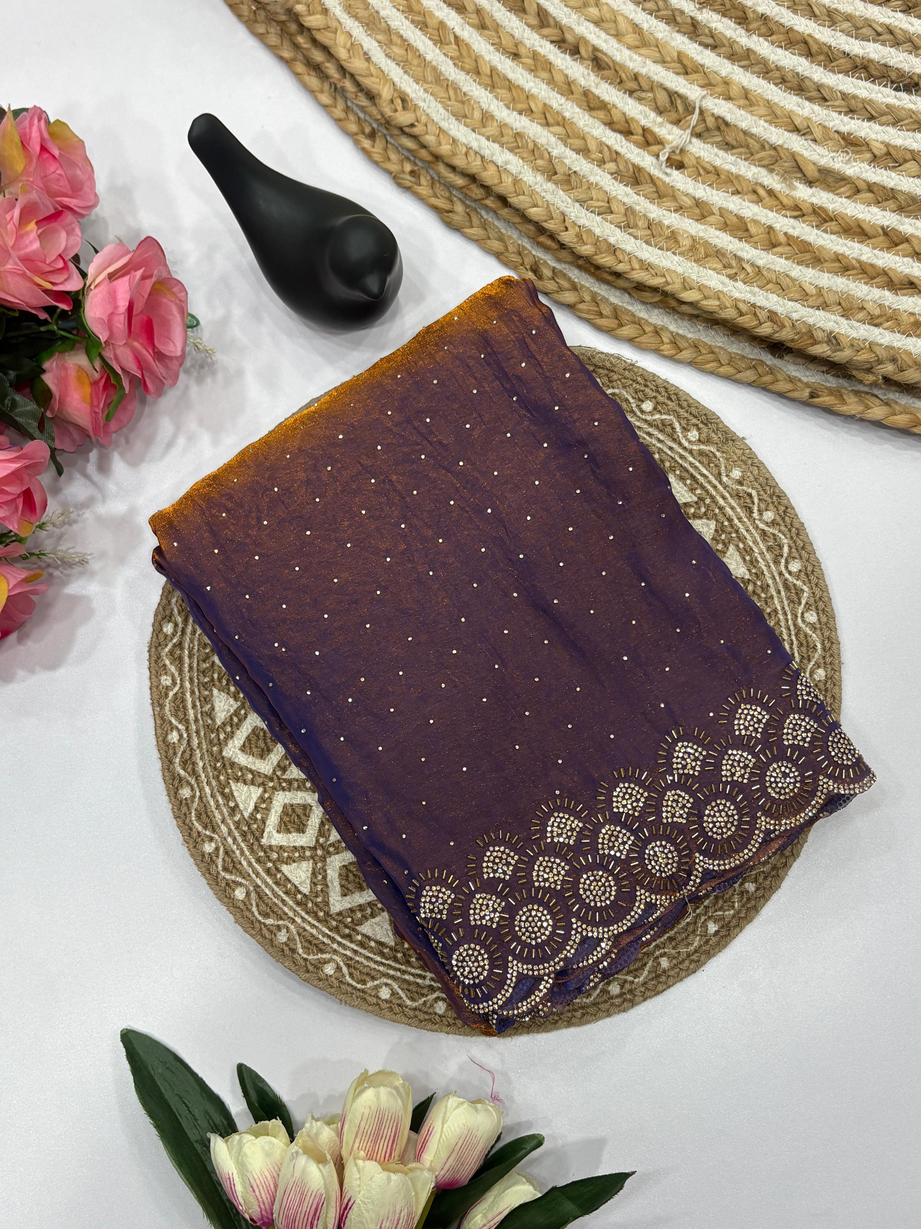 Tamanah Fendy Space Silk Saree