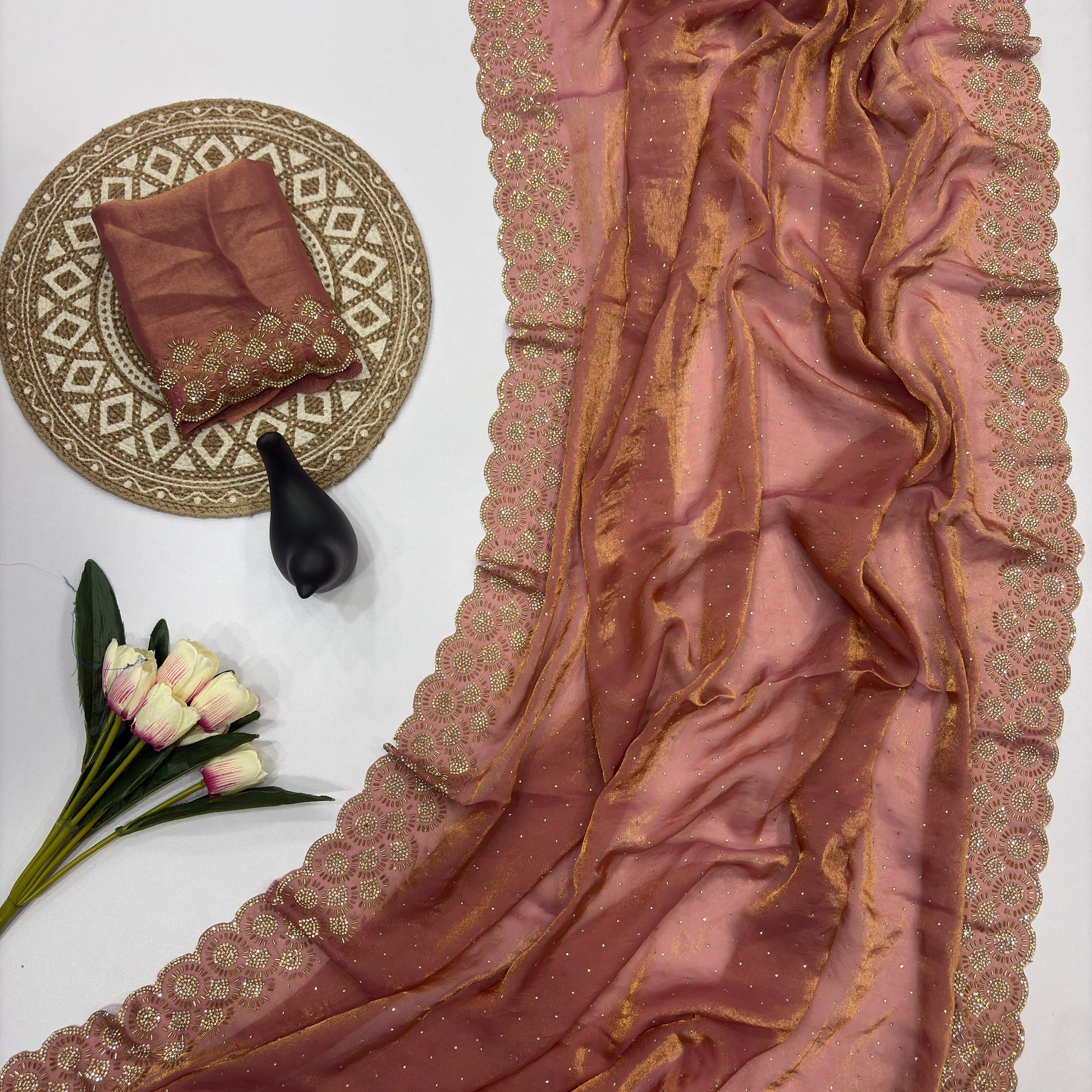 Tamanah Fendy Space Silk Saree
