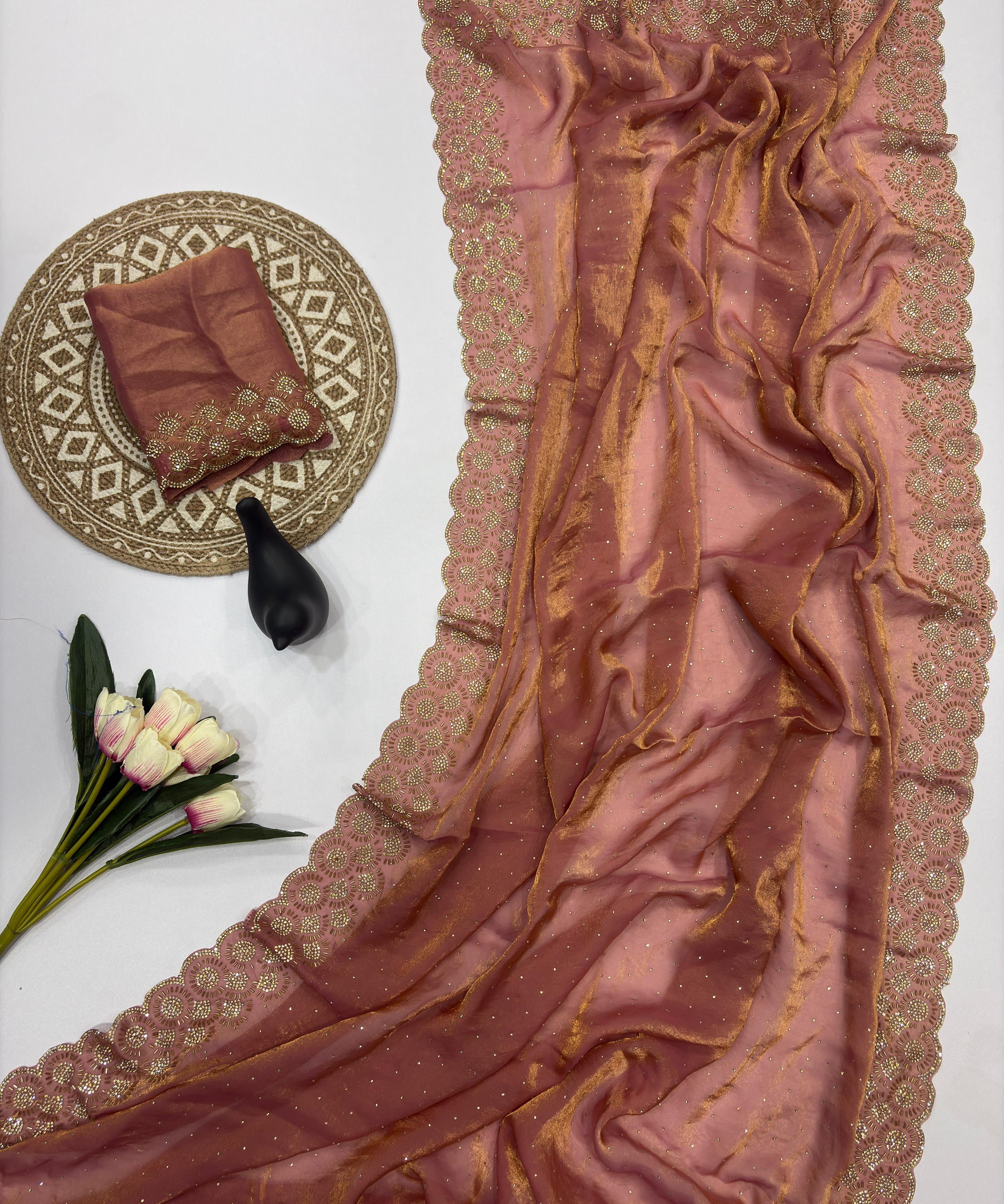 Tamanah Fendy Space Silk Saree