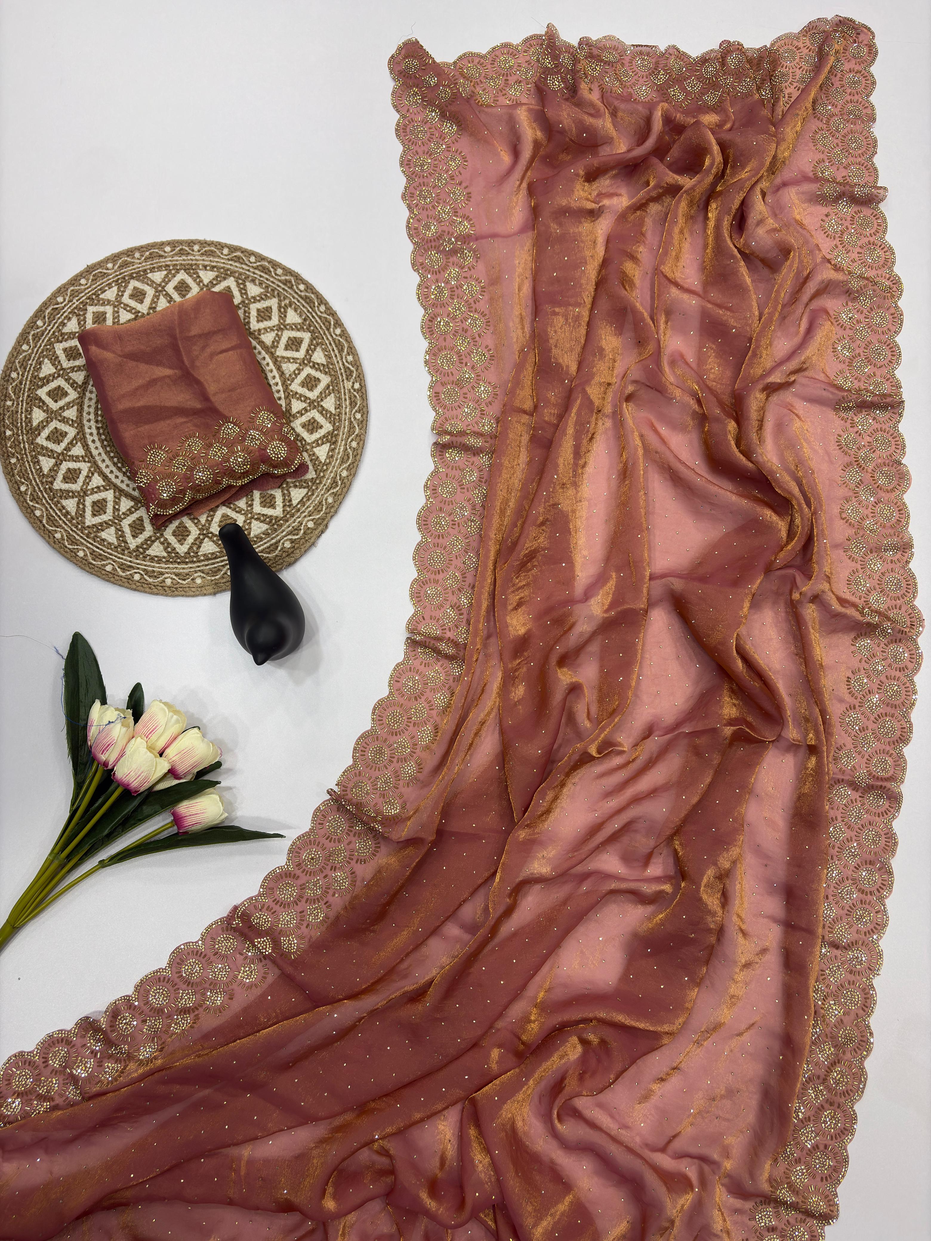 Tamanah Fendy Space Silk Saree