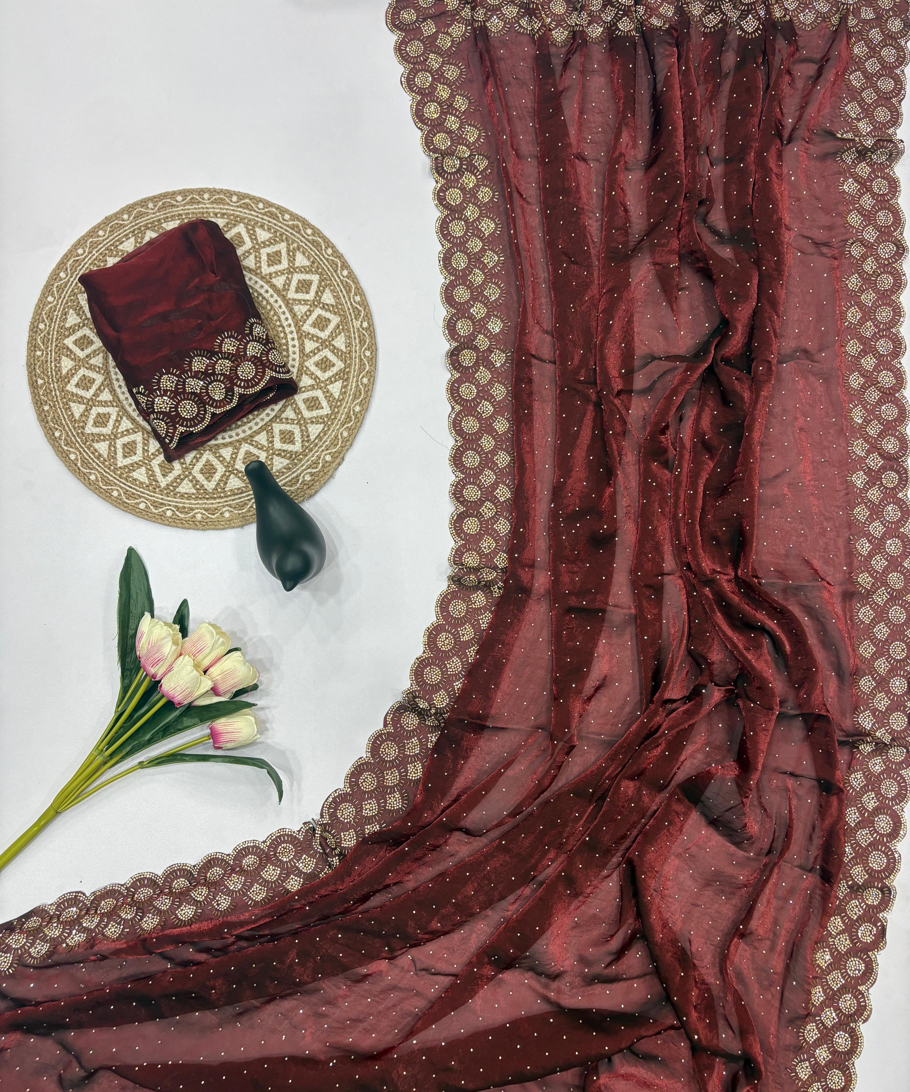 Tamanah Fendy Space Silk Saree