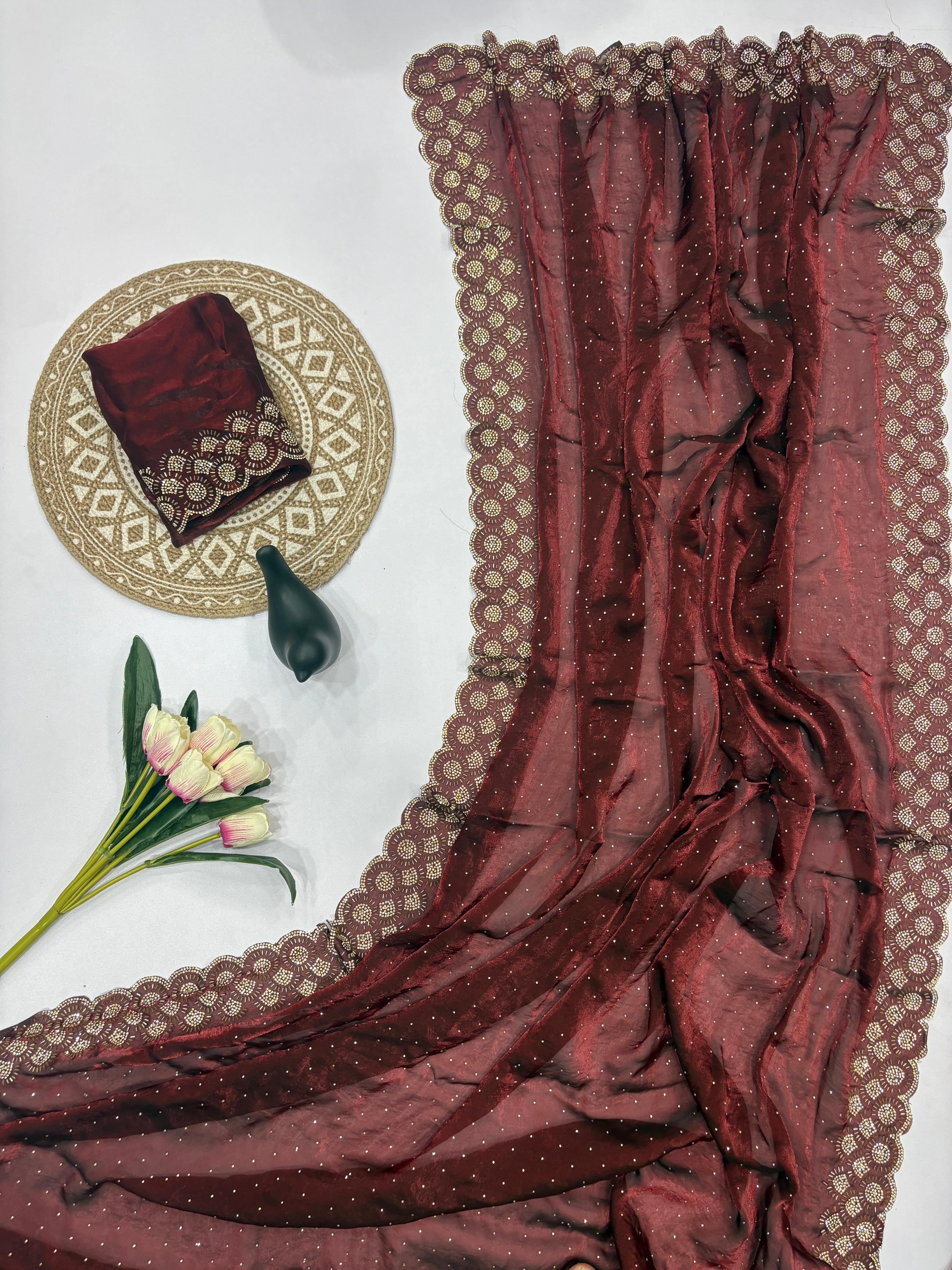 Tamanah Fendy Space Silk Saree