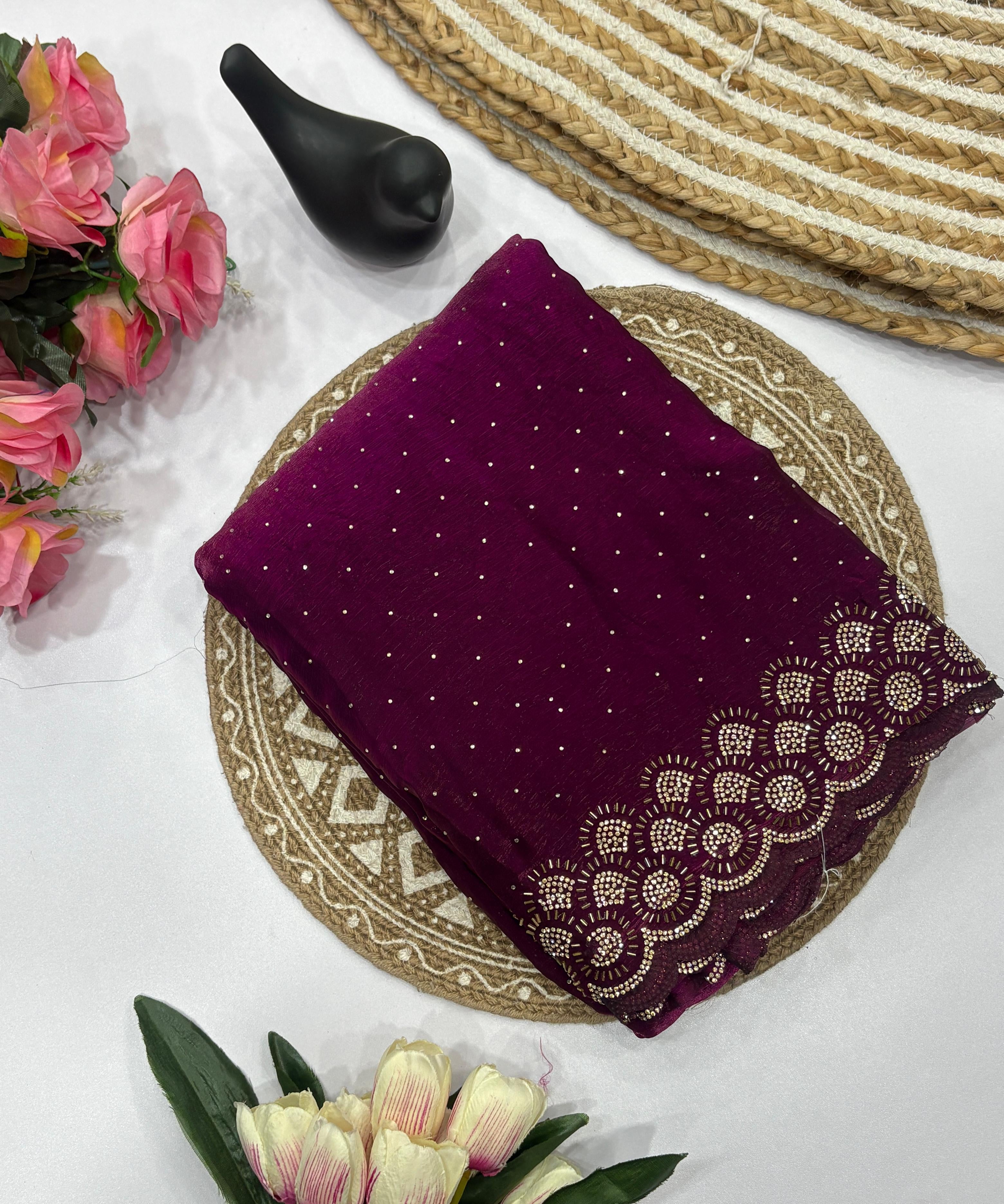 Tamanah Fendy Space Silk Saree