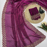 Tamanah Fendy Space Silk Saree