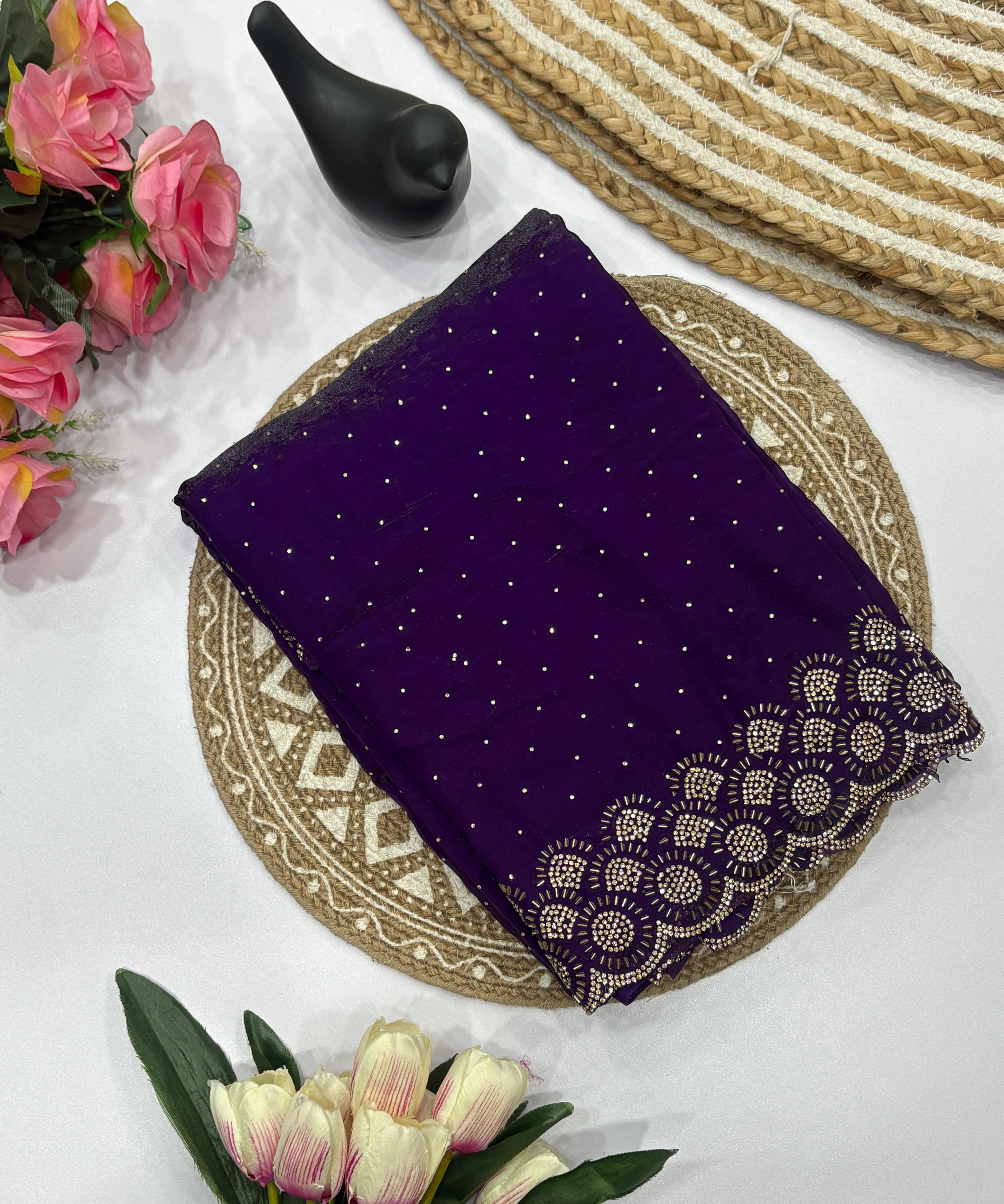 Tamanah Fendy Space Silk Saree