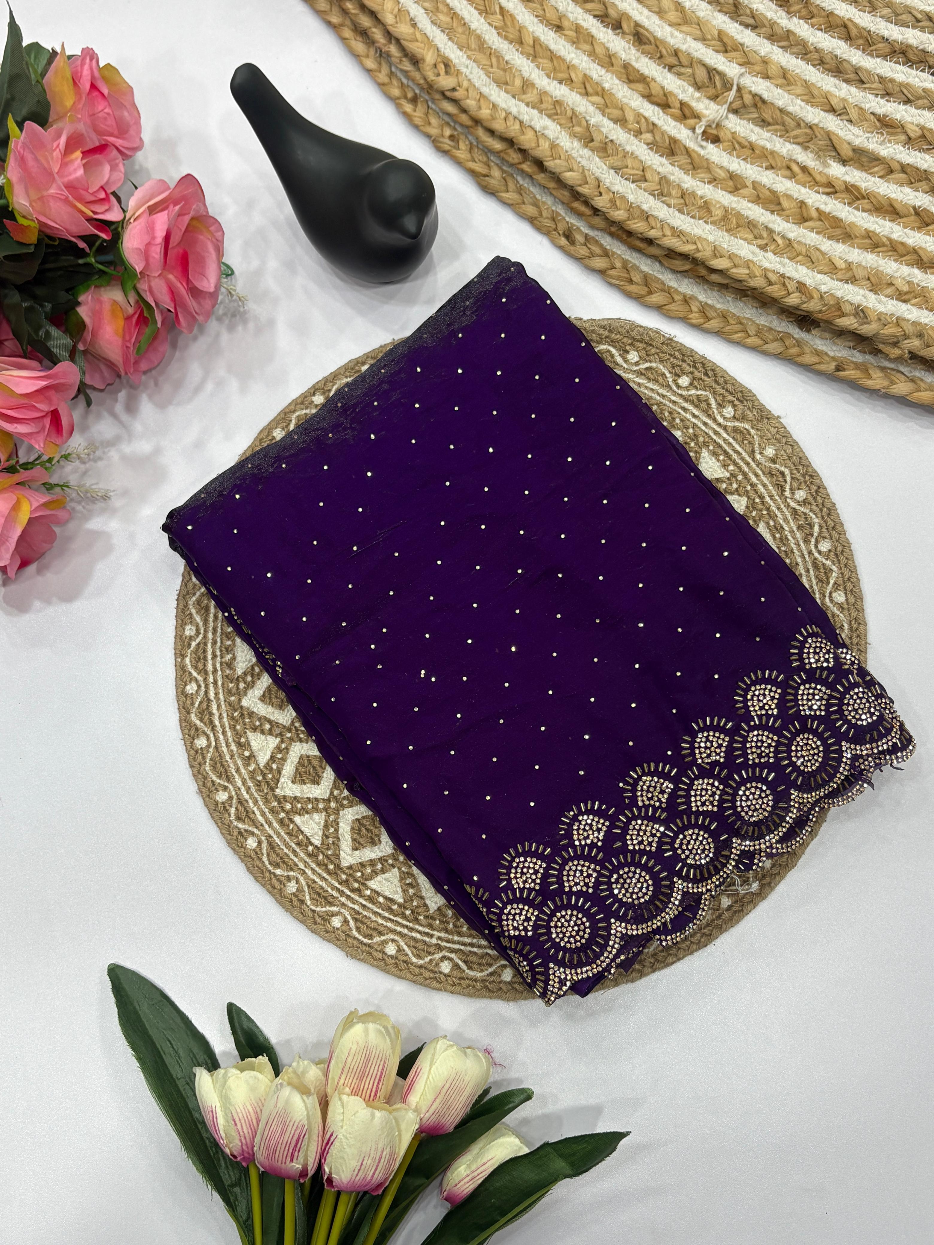 Tamanah Fendy Space Silk Saree