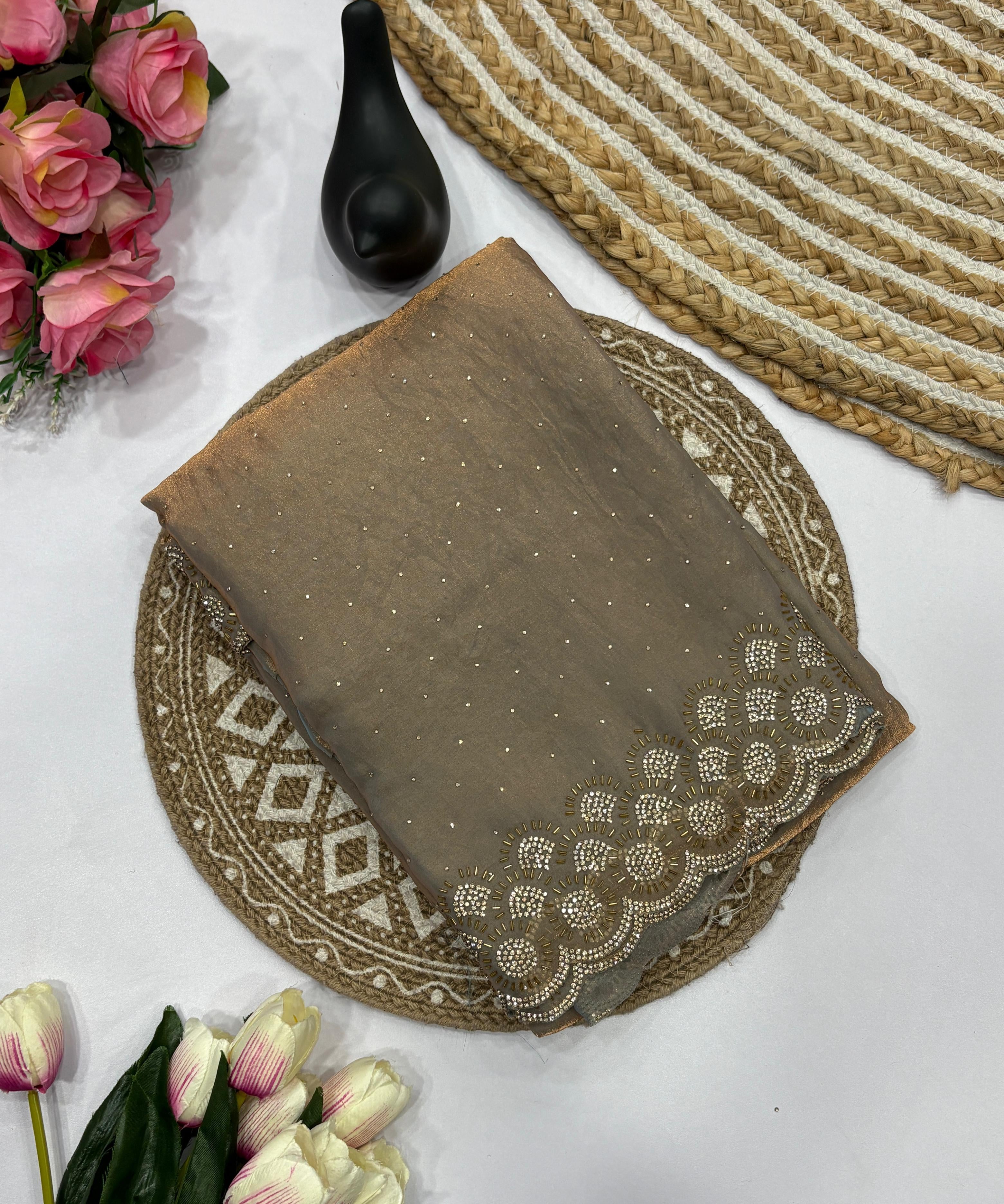 Tamanah Fendy Space Silk Saree