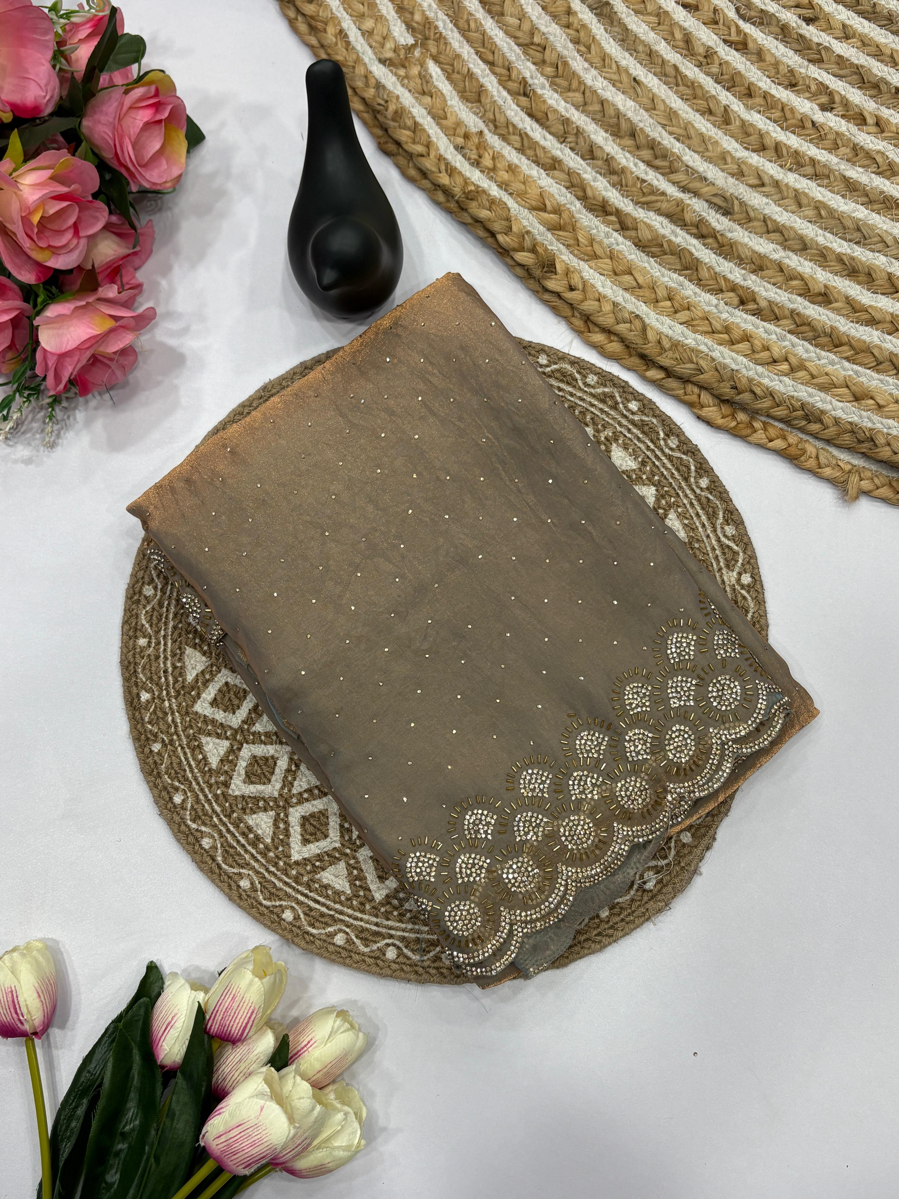 Tamanah Fendy Space Silk Saree