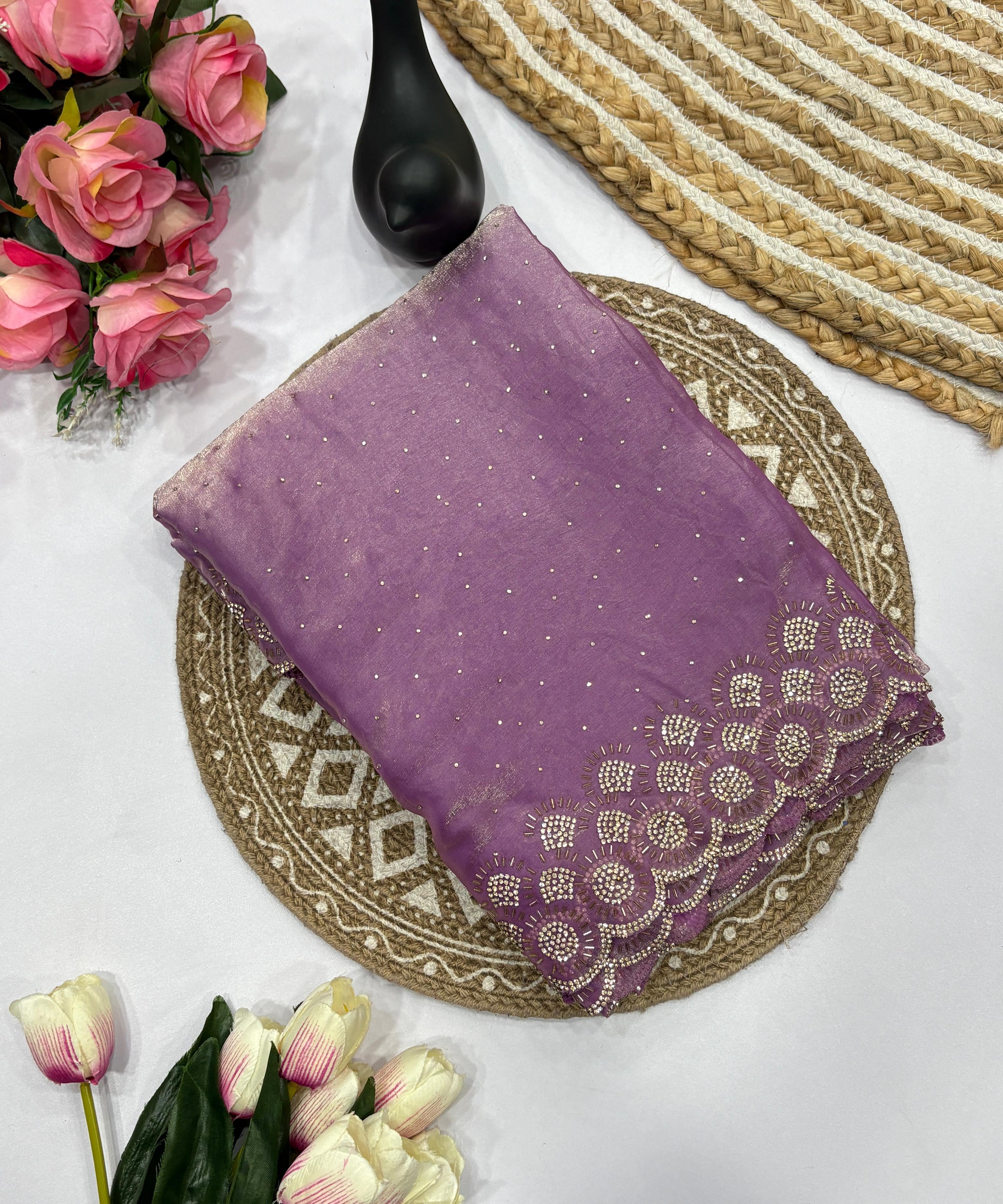 Tamanah Fendy Space Silk Saree