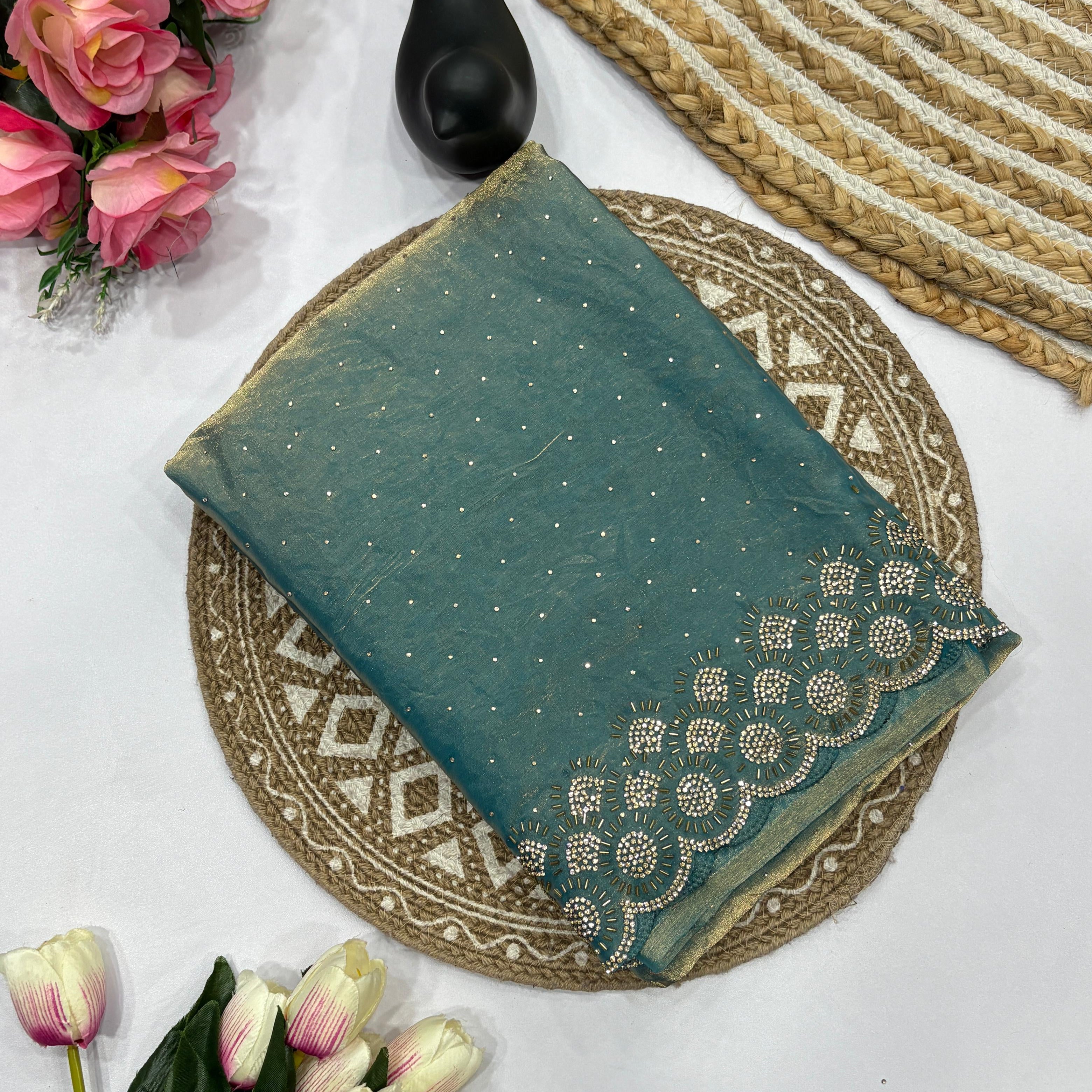 Tamanah Fendy Space Silk Saree
